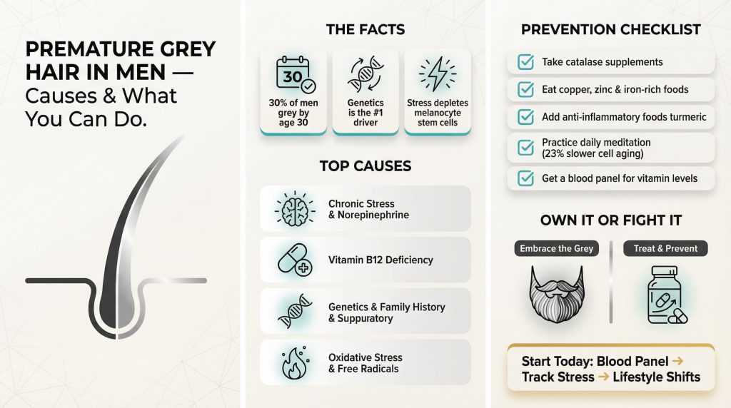 PREMATURE GREY HAIR IN MEN